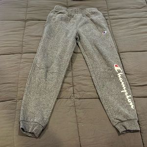 Champion Boys’ Fleece Jogger Sweatpants Size YM in Charcoal Grey